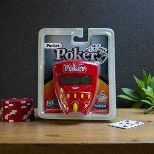 New Vintage Radica 2002 Draw And Deuces Pocket Poker Video Game Sealed